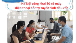Hà Nội công khai 30 số máy điện thoại hỗ trợ tuyển sinh đầu cấp