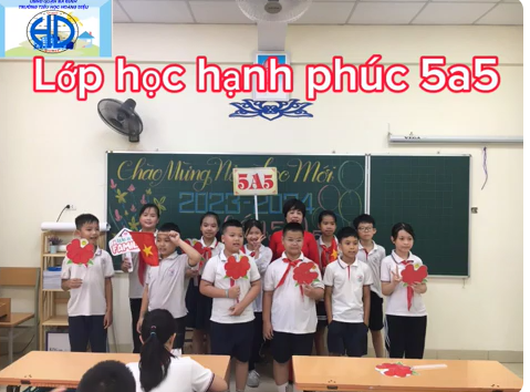 Bài dự thi "Lớp học hạnh phúc" - Lớp 5A5 - Trường T.H Hoàng Diệu - Năm học 2023-2024
