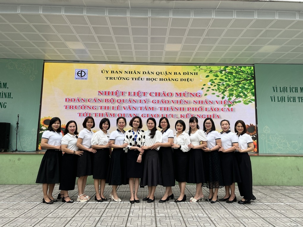 Chương trình giao lưu, hợp tác giữa hai trường Tiểu học Hoàng Diệu – Ba Đình – Hà Nội và trường Tiểu học Lê Văn Tám – Lào Cai