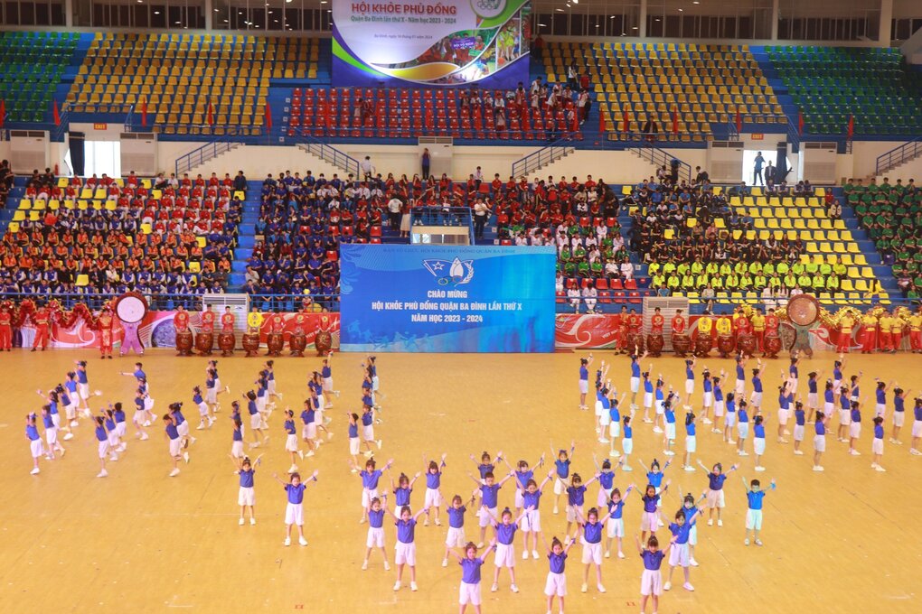 Trường Tiểu học Hoàng Diệu tham gia Hội khỏe Phù Đổng Quận Ba Đình lần thứ X năm 2024