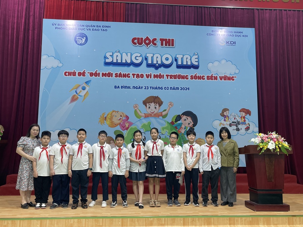 Học sinh trường Tiểu học Hoàng Diệu phát huy tính sáng tạo qua cuộc thi sáng tạo trẻ quận Ba Đình năm học 2023 – 2024