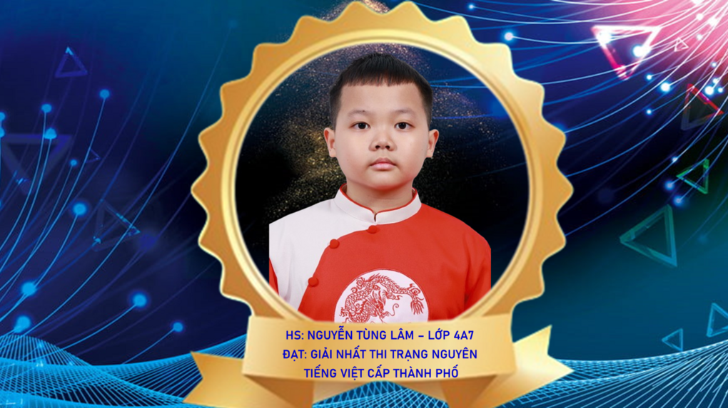 Học sinh Nguyễn Tùng Lâm – Lớp 4A7 trường Tiểu học Hoàng Diệu xuất sắc là 1 trong 5 học sinh quận Ba Đình được BTC lựa chọn thi vòng Quốc gia Trạng Nguyên Tiếng Việt