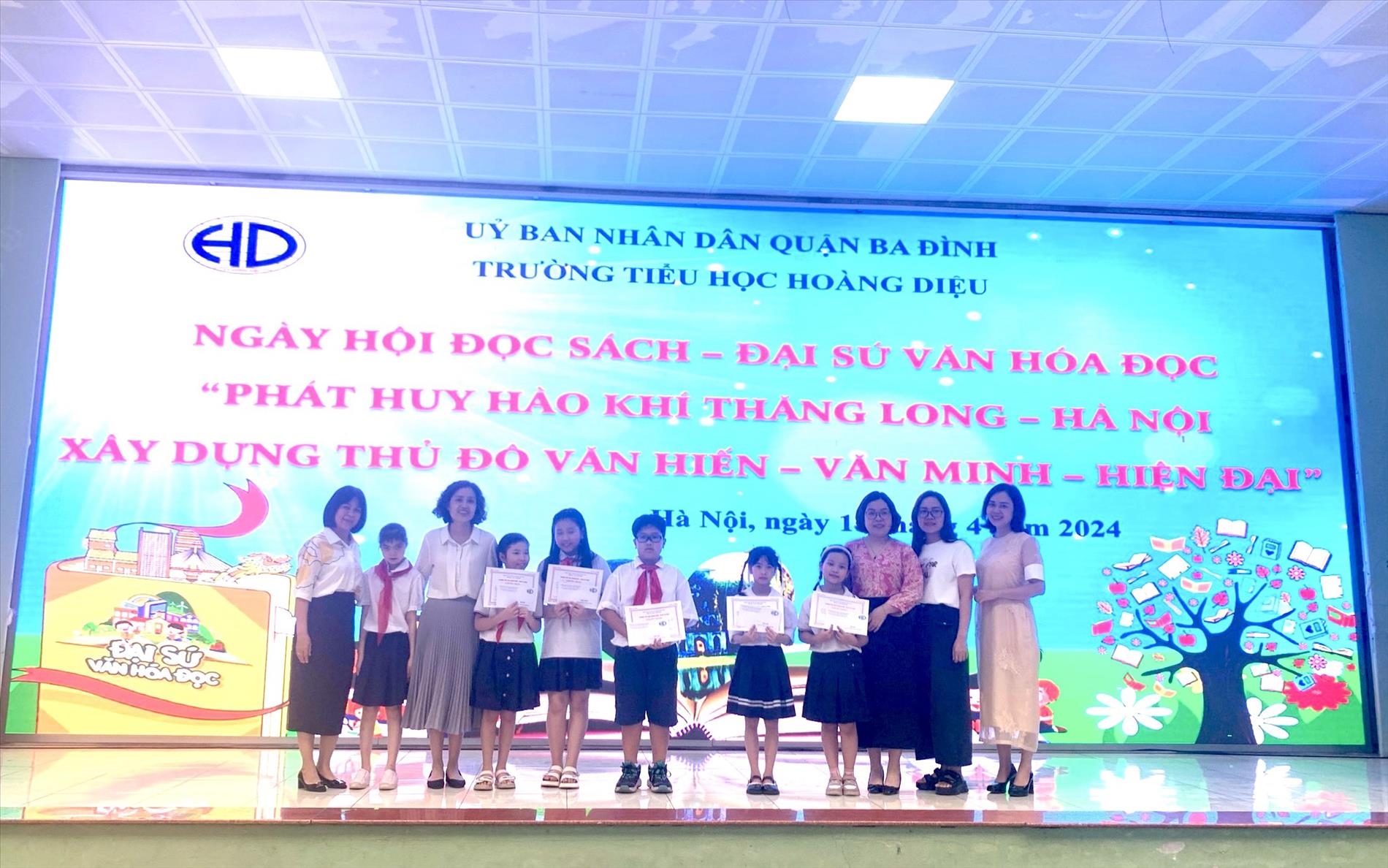 Trường Tiểu học Hoàng Diệu tổ chức Ngày hội đọc sách - Cuộc thi Đại sứ văn hóa đọc