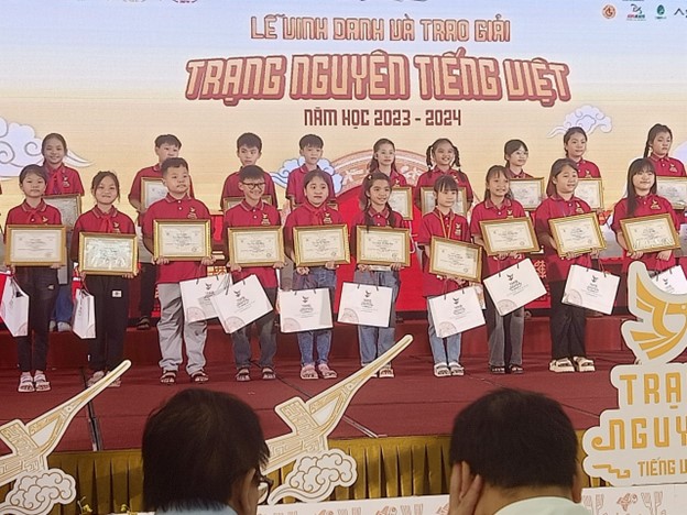 Học sinh Nguyễn Tùng Lâm lớp 4A7 trường Tiểu học Hoàng Diệu quận Ba Đình xuất sắc giành giải Ba Hội thi Đình - cấp Quốc gia Trạng Nguyên Tiếng Việt  năm học 2023 – 2024