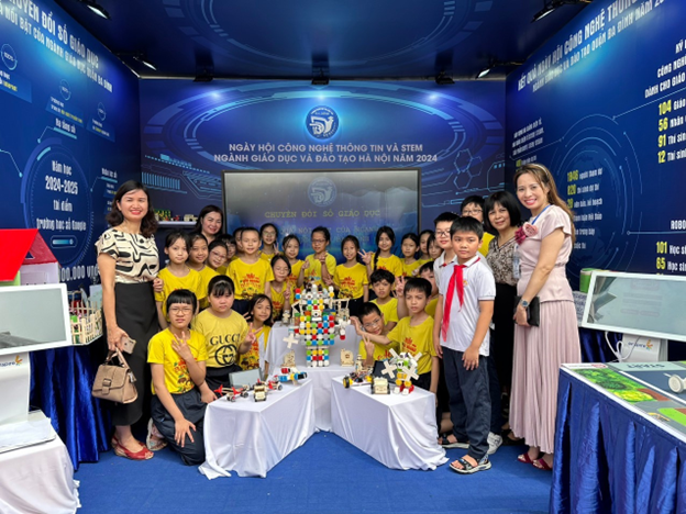 Trường Tiểu học Hoàng Diệu tham dự ngày hội Công nghệ thông tin và STEM ngành Giáo dục và Đào tạo Hà Nội năm 2024